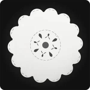 شاسی بک لایت خورشیدی طرح گل دوبل